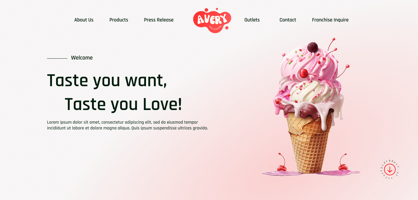 UI Design – Ice Cream Journey Home (Figma/PDF)