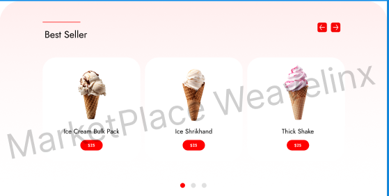 UI Design – Ice Cream Home Page (Figma/PDF) - Image 5