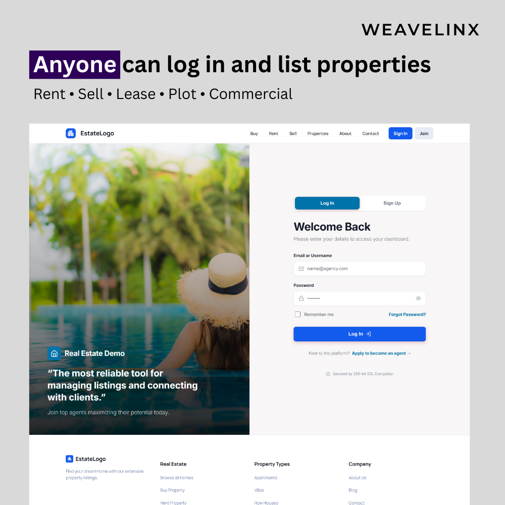 weavelinx property listing plugin preview 2