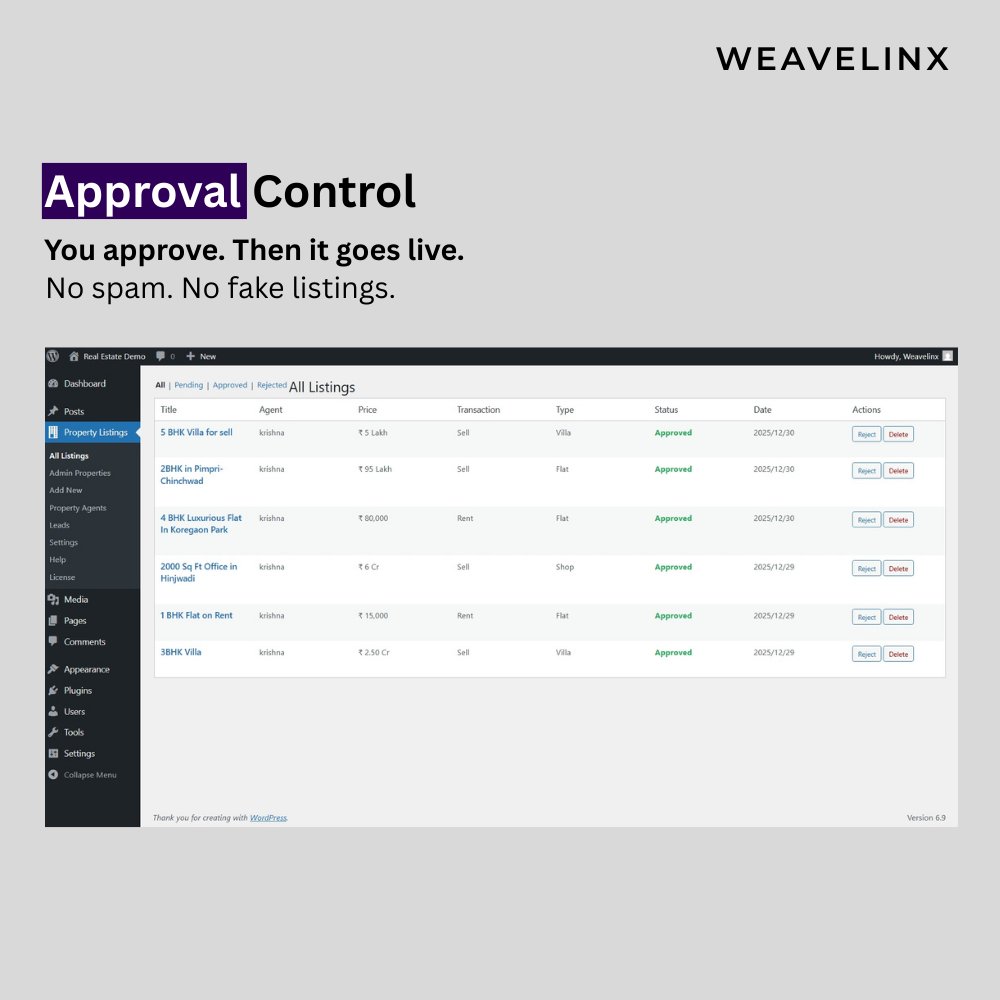 weavelinx property listing plugin preview 3