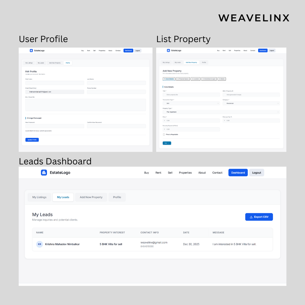 weavelinx property listing plugin preview 5