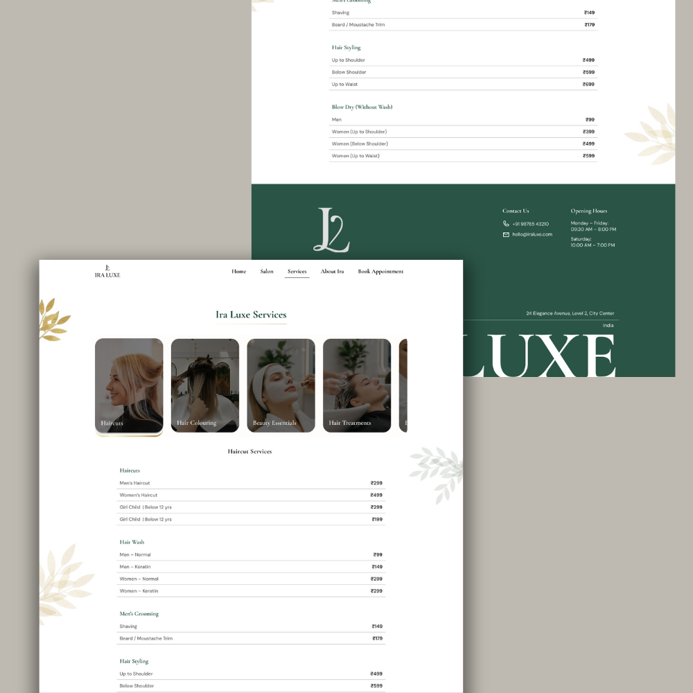 Salon Website UI Kit – Figma Design - Image 3