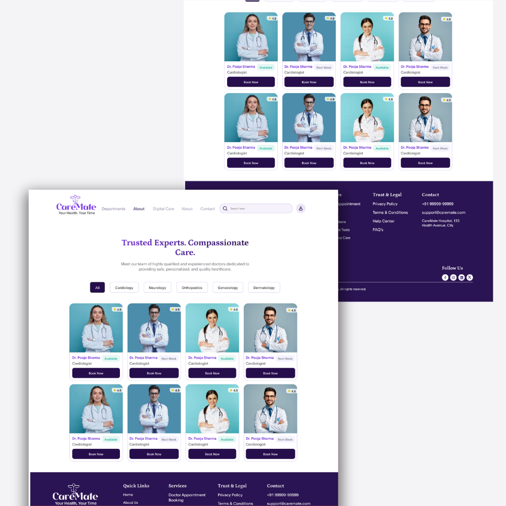 Hospital Website UI Kit – Figma Screens - Image 6