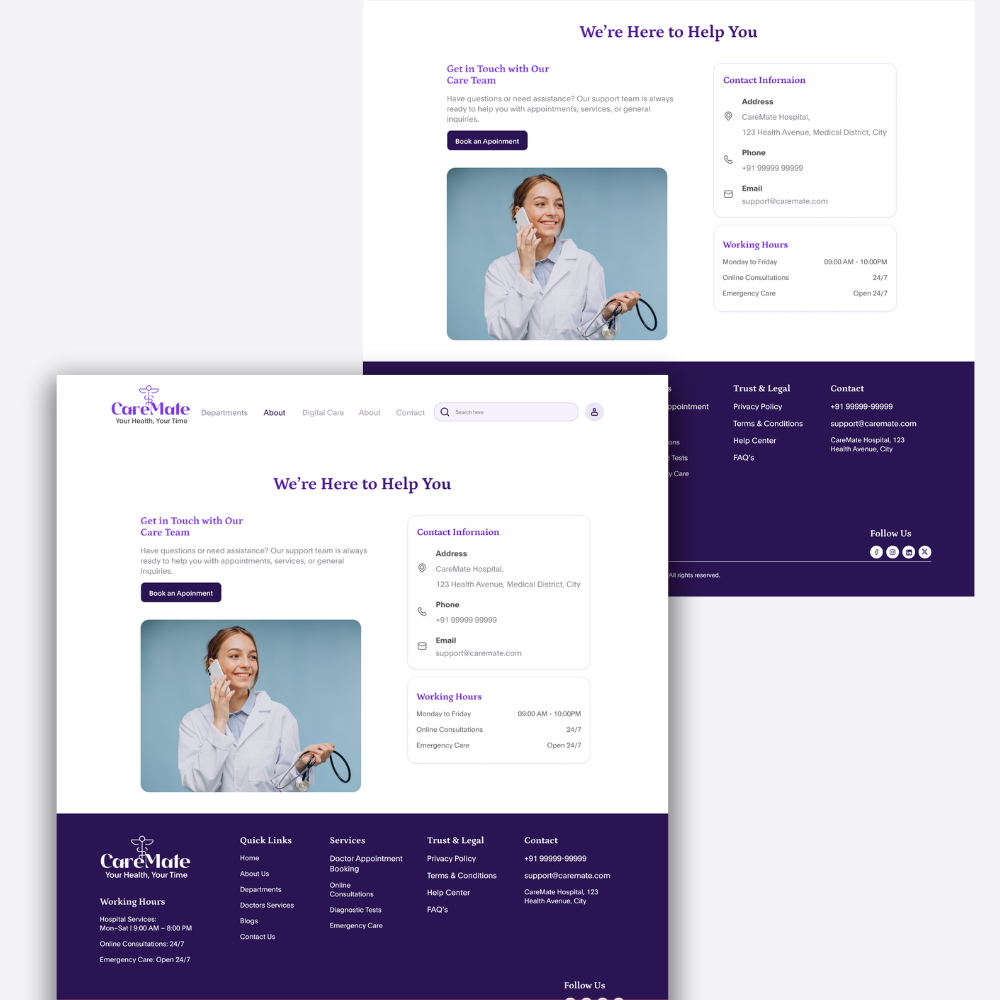 Hospital Website UI Kit – Figma Screens - Image 7