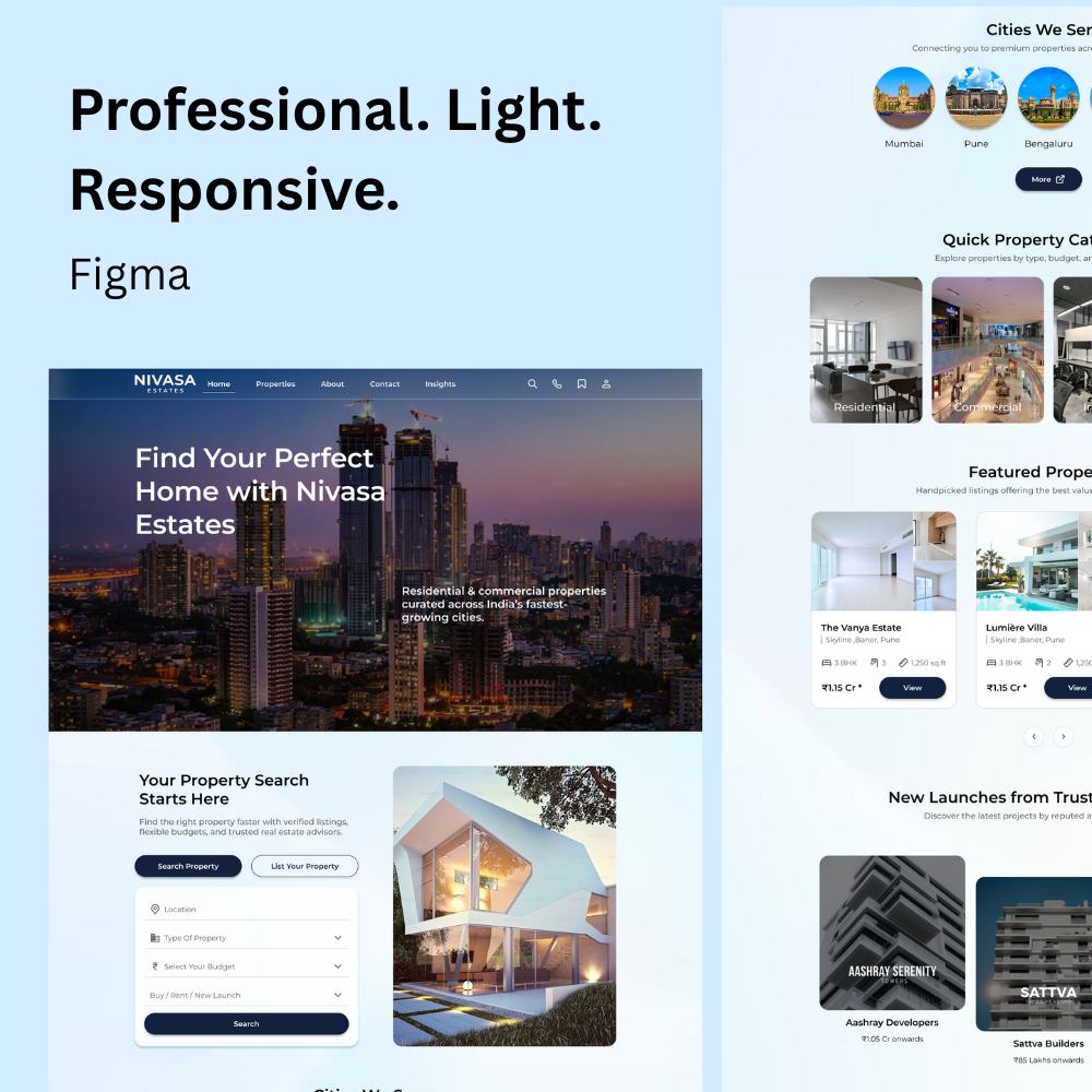Property Portal UI Kit – Figma Screens