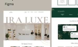 Salon Website UI Kit – Figma Design