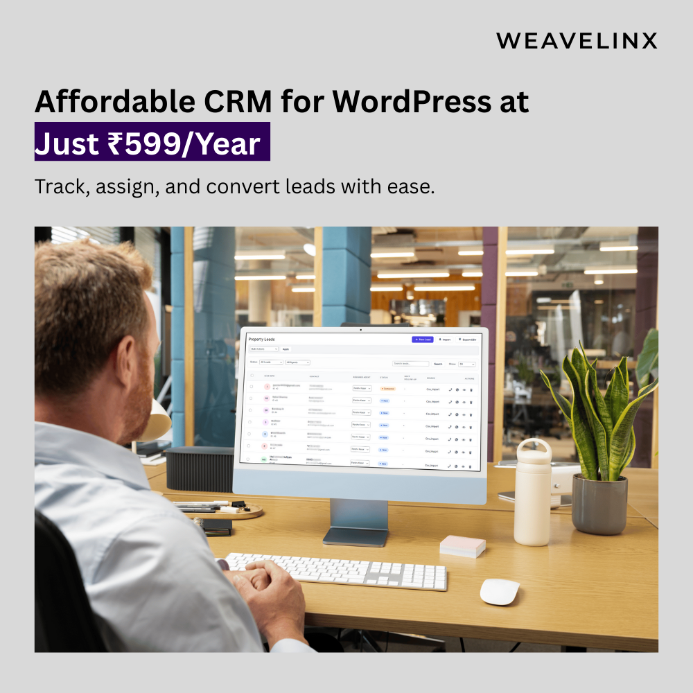 Weavelinx CRM Plugin – Lead Manager